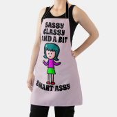 TABLIER APRONS RÉTRO SASSY CLASSY SMART ASSY WIFE OU MOM (Insitu)