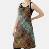 Tablier Aqua Blue Brown et Orange Poster de animal (Insitu)