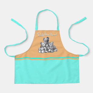 Tablier Aqua Trois ours Teddy Bear Power Apron pour enfant