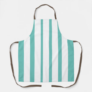 Tablier Aqua Verticale Et Blancs