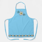 Tablier Aquamarine Edelweiss Apron (Recto)
