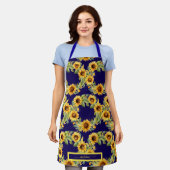 Tablier Aquarcouleur Sunflower Van Gogh Style (Porté)