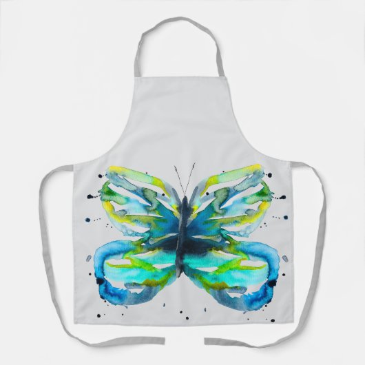 Tablier Aquarelle à papillon (Recto)