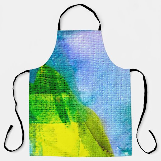 Tablier aquarelle Abstraite peinte fond abstrait, acr (Recto)