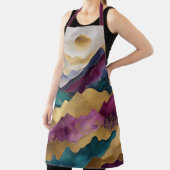 Tablier Aquarelle Abstraite peinture de paysage or (Insitu)