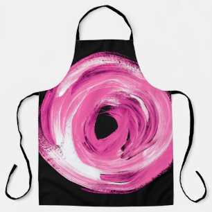 Tablier Aquarelle abstraite rose