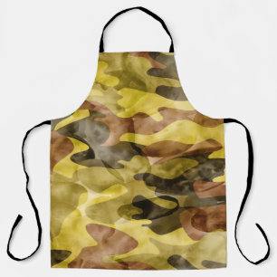Tablier Aquarelle Abstraite : Teinture de camouflage