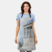 Tablier Aquarelle Antique Athènes Grèce Apron - Historique (Porté)