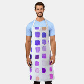 Tablier Aquarelle Artiste pourpre (Porté)