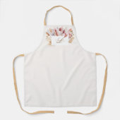 Tablier Aquarelle Boho Fleur sauvage Monogram (Recto)