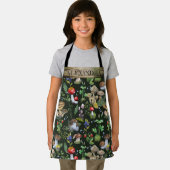 Tablier Aquarelle Bois Champignons Moss Nom du Motif Ap (Insitu)