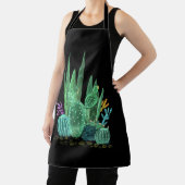 Tablier Aquarelle, cactus lancer oreiller (Insitu)