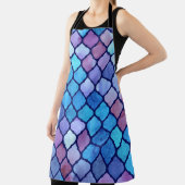 Tablier Aquarelle carreaux arabes géométriques Abstraits (Insitu)