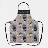 Tablier Aquarelle Champagne français Personnalisé (Recto)