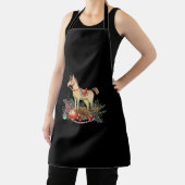 Tablier Aquarelle Cheval de Noël et Décorations (Insitu)