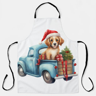 Tablier Aquarelle Chiot avec cadeaux