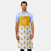 Tablier Aquarelle Citrouille épices et tout Nice (Porté)