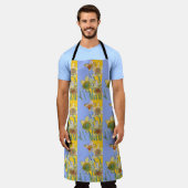Tablier Aquarelle Daffodil Fleur fleurie Cuisine Apron (Porté)