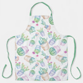 Tablier Aquarelle de Cactus (Recto)