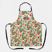 Tablier Aquarelle de fraises mûres (Recto)
