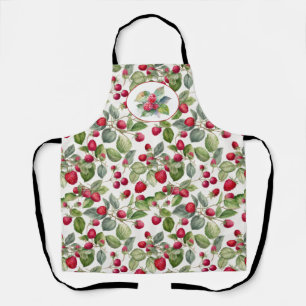 Tablier Aquarelle de framboises mignonnes