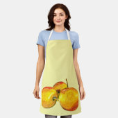 Tablier Aquarelle de fruit jaune perruque (Porté)