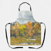 Tablier Aquarelle de peinture d'automne 300 (Recto)