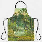 Tablier Aquarelle de peinture de forêt (Recto)