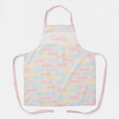 Tablier Aquarelle de sel Taffy Candy Pastel Motif (Recto)