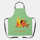 Tablier Aquarelle de Thanksiving (Recto)