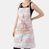 Tablier Aquarelle délicate Ballerina Pink Monogramme (Insitu)