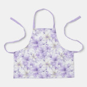 Tablier Aquarelle délicate Fleurs violettes (Recto)