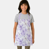 Tablier Aquarelle délicate Fleurs violettes (Insitu)