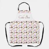 Tablier Aquarelle Desserts Cake Boss (Recto)