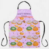 Tablier Aquarelle Donut-licious Happy Halloween bonbon (Recto)