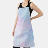 Tablier Aquarelle Dreamy Rose bleu turquoise (Insitu)