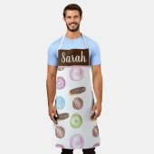 Tablier Aquarelle Eclair Donuts Fun Whimiscal Sweet (Porté)