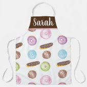 Tablier Aquarelle Eclair Donuts Fun Whimiscal Sweet (Recto)