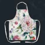 Tablier Aquarelle élégante délicate motif asiatique floral<br><div class="desc">Aquarelle élégante délicate asiatique motif floral Apron.</div>