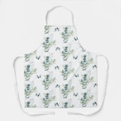 Tablier Aquarelle Elégante verdure Eucalyptus Feuilles (Recto)