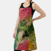 Tablier Aquarelle Et Encre Impressionnisme Abstrait Art (Insitu)