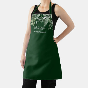 Tablier Aquarelle famille Cabine Ivy Sage Ferns Vert