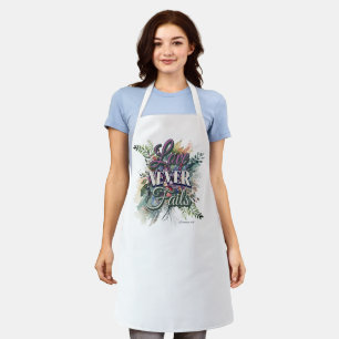 Tablier Aquarelle Floral L'Amour Ne Fait Jamais Défaut Écr