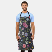 Tablier Aquarelle Florale : Motif d'été doux. (Porté)