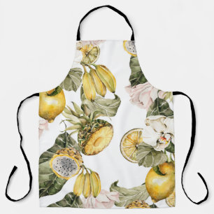 Tablier Aquarelle florale motif sans couture. Peint à la m
