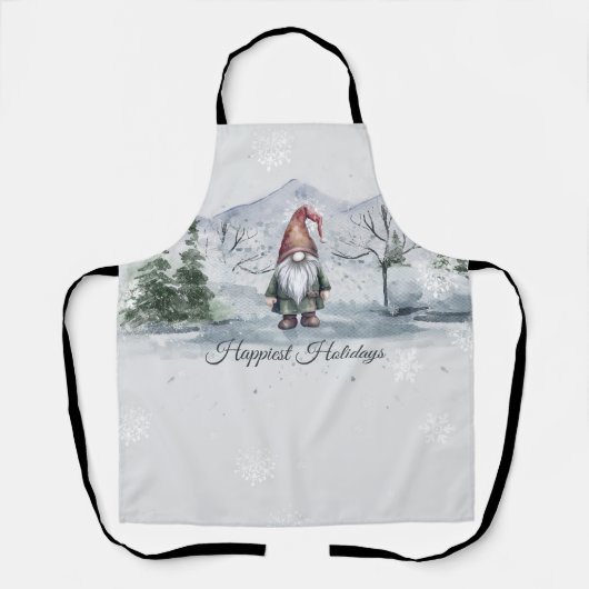 Tablier Aquarelle Gnome (Recto)