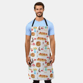 Tablier Aquarelle Grecque Pâques Nourriture Et Oeufs Rouge (Porté)