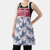 Tablier Aquarelle Hiver Blueberry Grandma Est Noël (Insitu)