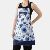 Tablier Aquarelle Ice Blue Floral (Insitu)