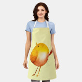 Tablier Aquarelle jaune mignon (Porté)